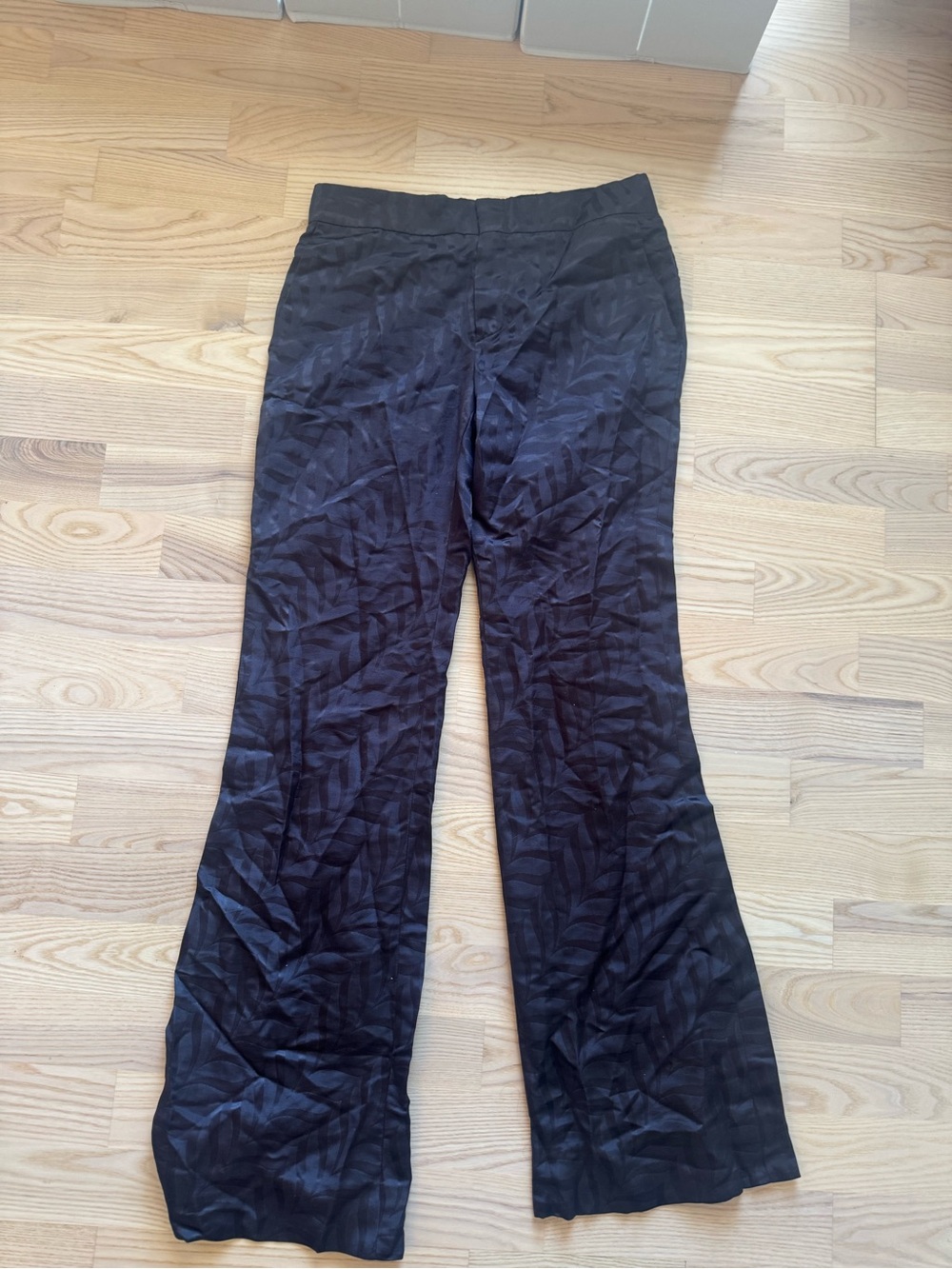 Gucci Black Flared Jacquard Trousers